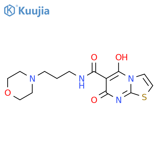 7-hydroxy-N-3-(morpholin-4-yl)propyl-5-oxo-5H-1,3thiazolo3,2-apyrimidine-6-carboxamide structure