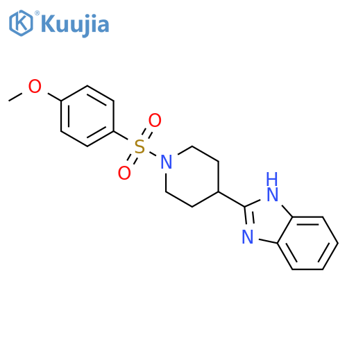 2-1-(4-methoxybenzenesulfonyl)piperidin-4-yl-1H-1,3-benzodiazole structure