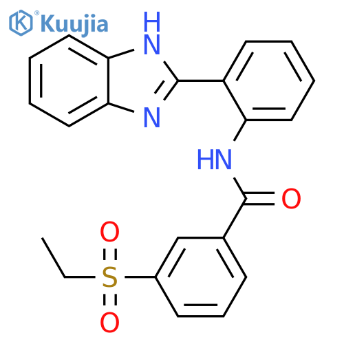 N-2-(1H-1,3-benzodiazol-2-yl)phenyl-3-(ethanesulfonyl)benzamide structure
