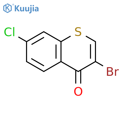4H-1-Benzothiopyran-4-one, 3-bromo-7-chloro- structure