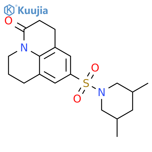 7-(3,5-dimethylpiperidin-1-yl)sulfonyl-1-azatricyclo7.3.1.0^{5,13}trideca-5,7,9(13)-trien-2-one structure