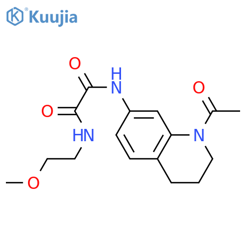 N'-(1-acetyl-1,2,3,4-tetrahydroquinolin-7-yl)-N-(2-methoxyethyl)ethanediamide structure