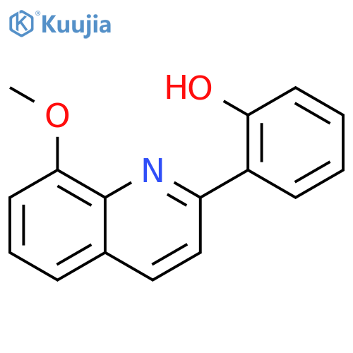 Phenol, 2-(8-methoxy-2-quinolinyl)- structure