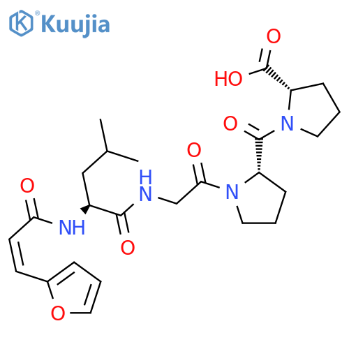 L-PROLINE, 1-[1-[N-[N-[3-(2-FURANYL)-1-OXO-2-PROPENYL]-L-LEUCYL]GLYCYL]-L-PROLYL]- structure