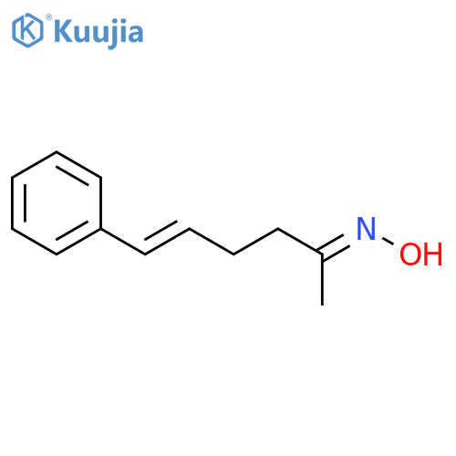 5-Hexen-2-one, 6-phenyl-, oxime, (E,E)- structure