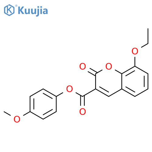 4-methoxyphenyl 8-ethoxy-2-oxo-2H-chromene-3-carboxylate structure