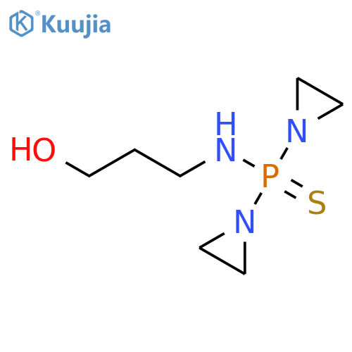 3-[bis(aziridin-1-yl)phosphinothioylamino]propan-1-ol structure