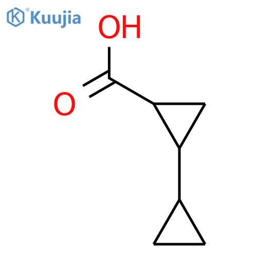 2-cyclopylcyclopropane-1-carboxylic acid structure