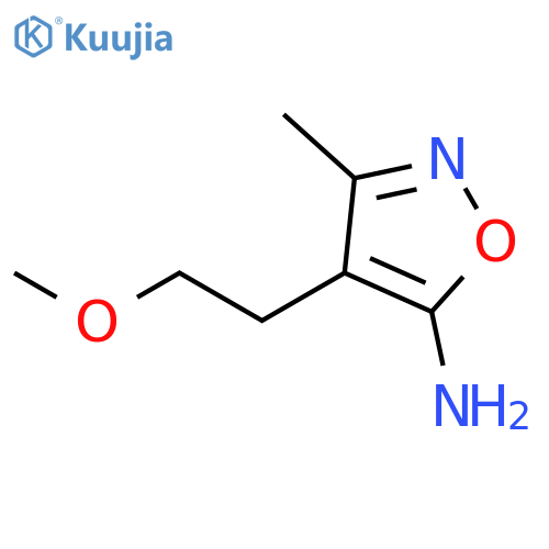 5-Isoxazolamine,4-(2-methoxyethyl)-3-methyl- structure
