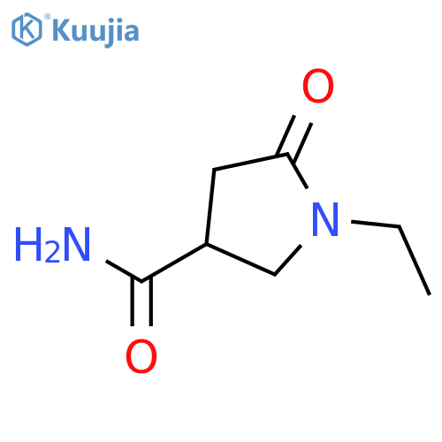 1-ethyl-5-oxopyrrolidine-3-carboxamide structure