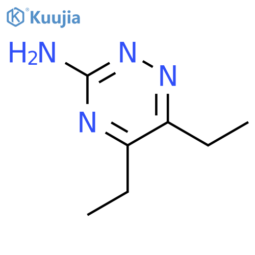diethyl-1,2,4-triazin-3-amine structure