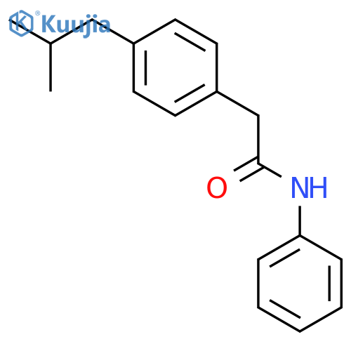 BENZENEACETAMIDE, 4-(2-METHYLPROPYL)-N-PHENYL- structure