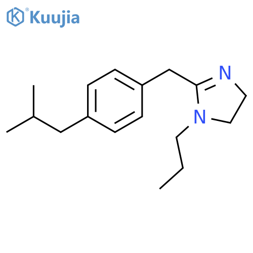 1H-Imidazole,4,5-dihydro-2-[[4-(2-methylpropyl)phenyl]methyl]-1-propyl- structure