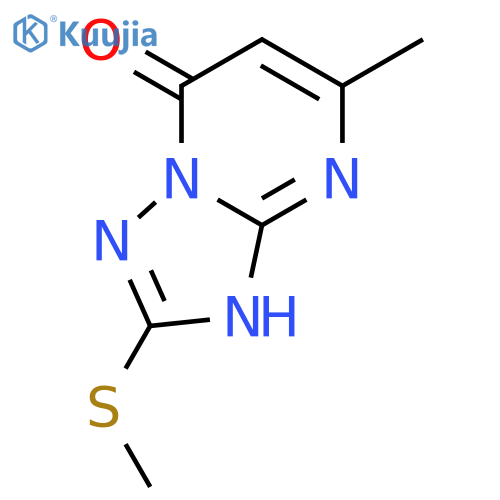 6-methyl, 2-methylmercapto-4-oxo-1,3,3a,7-tetrazaindene structure