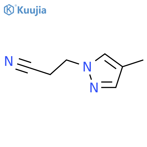 3-(4-Methyl-1H-pyrazol-1-yl)propanenitrile structure