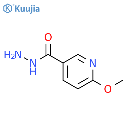 6-methoxy-3-Pyridinecarboxylic acid hydrazide structure