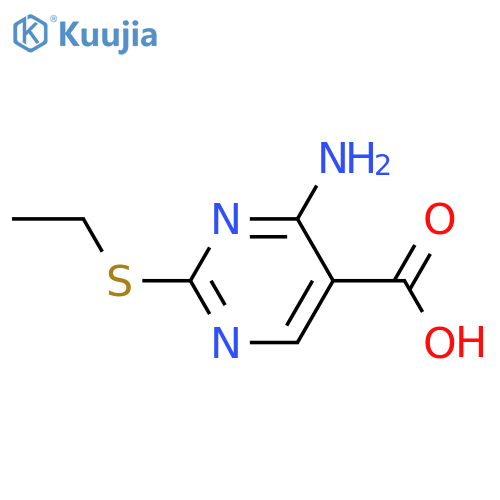 4-Amino-5-carboxy-2-ethylmercaptopyrimidine structure