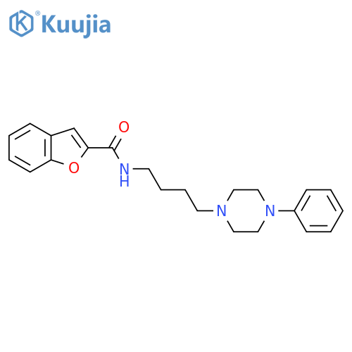 N-4-(4-phenylpiperazin-1-yl)butyl-1-benzofuran-2-carboxamide structure