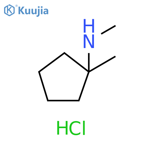 N,1-dimethylcyclopentan-1-amine hydrochloride structure