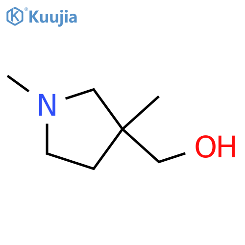 3-Pyrrolidinemethanol, 1,3-dimethyl- structure