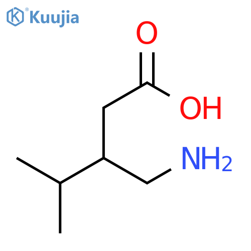 PENTANOIC ACID, 3-(AMINOMETHYL)-4-METHYL- structure