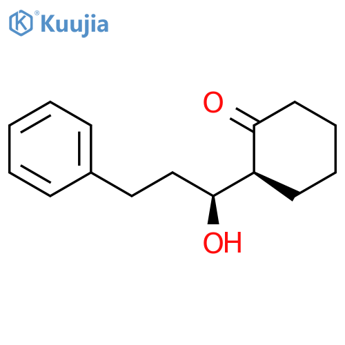 Cyclohexanone, 2-[(1S)-1-hydroxy-3-phenylpropyl]-, (2S)- structure