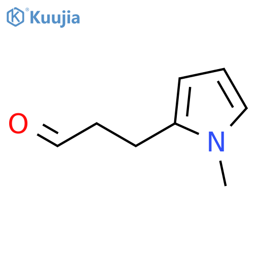 3-(1-methyl-1H-pyrrol-2-yl)propanal structure