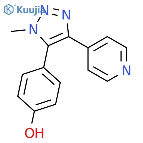 Phenol, 4-[1-methyl-4-(4-pyridinyl)-1H-1,2,3-triazol-5-yl]- structure