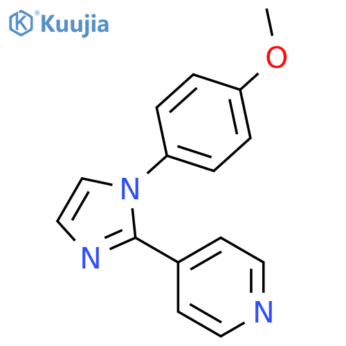 Pyridine, 4-[1-(4-methoxyphenyl)-1H-imidazol-2-yl]- structure