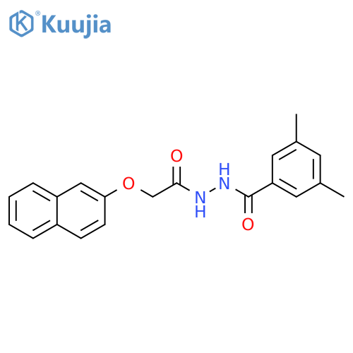 Benzoic acid, 3,5-dimethyl-, 2-[(2-naphthalenyloxy)acetyl]hydrazide structure