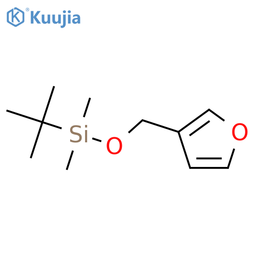 Silane, (1,1-dimethylethyl)(3-furanylmethoxy)dimethyl- structure