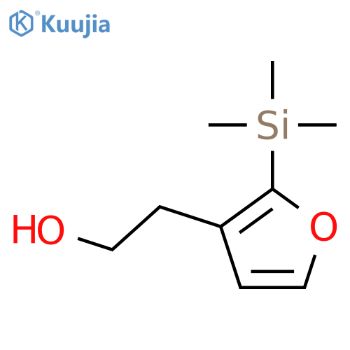 3-Furanethanol, 2-(trimethylsilyl)- structure
