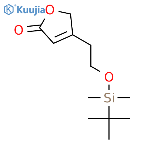 2(5H)-Furanone, 4-[2-[[(1,1-dimethylethyl)dimethylsilyl]oxy]ethyl]- structure