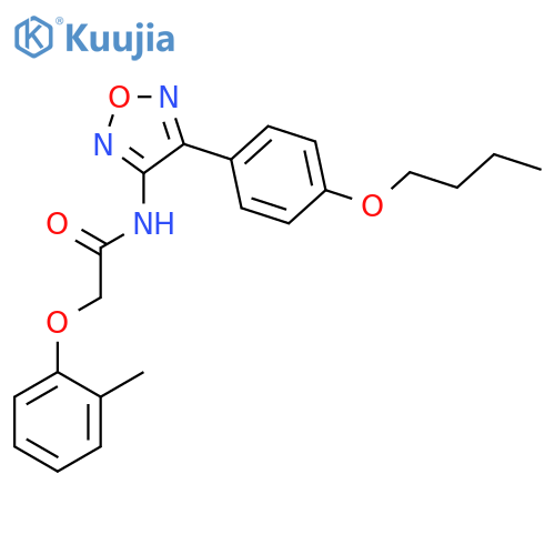 Acetamide, N-[4-(4-butoxyphenyl)-1,2,5-oxadiazol-3-yl]-2-(2-methylphenoxy)- structure
