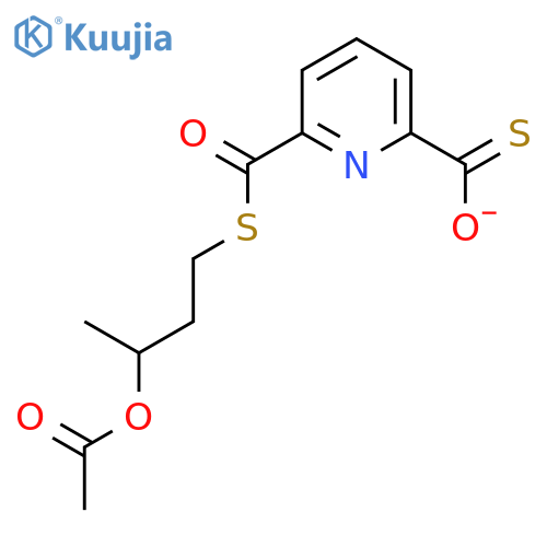2,6-Pyridinedicarbothioic acid, S-[3-(acetyloxy)butyl] ester structure