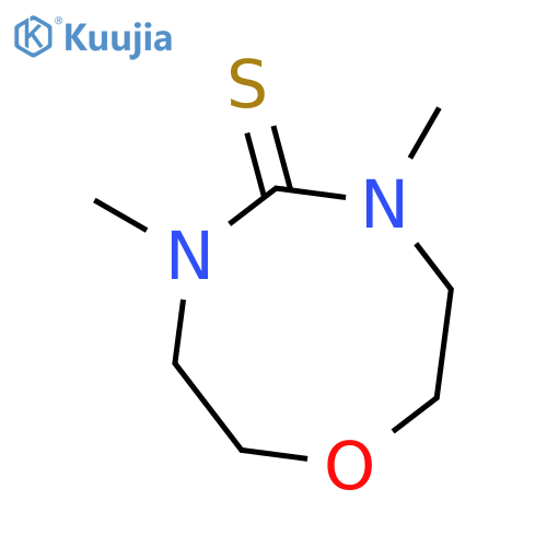 2H-1,4,6-Oxadiazocine-5(6H)-thione, tetrahydro-4,6-dimethyl- structure