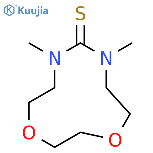 1,9-Dioxa-4,6-diazacycloundecane-5-thione, 4,6-dimethyl- structure