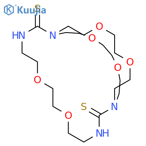 6,9,17,20,25,28-Hexaoxa-1,3,12,14-tetraazabicyclo[12.8.8]triacontane-2,13-dithione structure