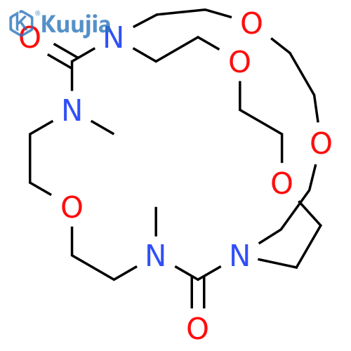 6,14,17,22,25-Pentaoxa-1,3,9,11-tetraazabicyclo[9.8.8]heptacosane-2,10-dione, 3,9-dimethyl- structure
