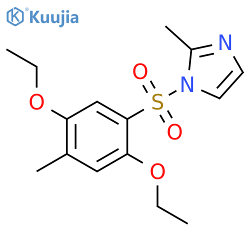 1-(2,5-diethoxy-4-methylbenzenesulfonyl)-2-methyl-1H-imidazole structure