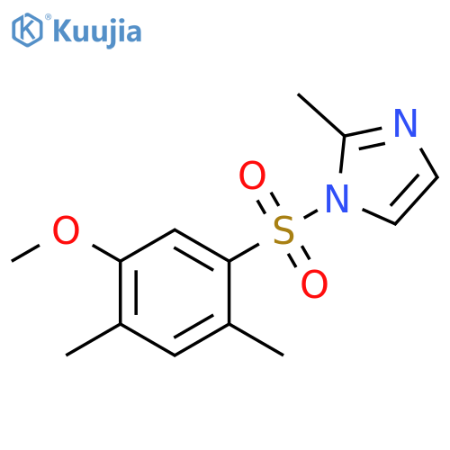 2,4-dimethyl-5-[(2-methyl-1H-imidazol-1-yl)sulfonyl]phenyl methyl ether structure