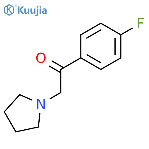 Ethanone, 1-(4-fluorophenyl)-2-(1-pyrrolidinyl)- structure