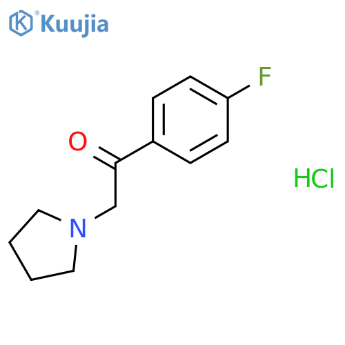 Ethanone, 1-(4-fluorophenyl)-2-(1-pyrrolidinyl)-, hydrochloride structure