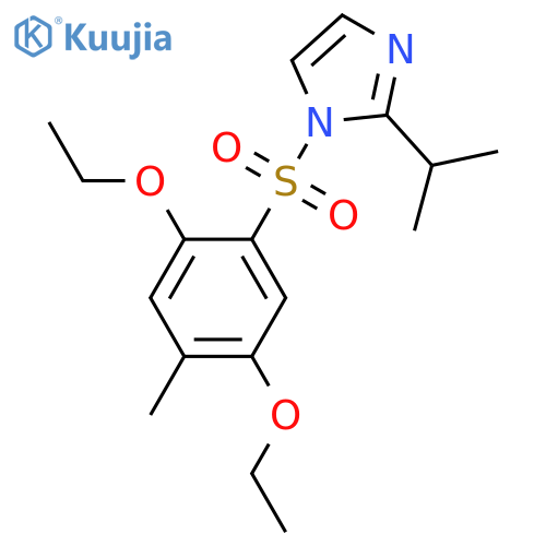 1-(2,5-diethoxy-4-methylbenzenesulfonyl)-2-(propan-2-yl)-1H-imidazole structure