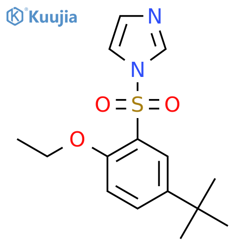 1-(5-tert-butyl-2-ethoxybenzenesulfonyl)-1H-imidazole structure