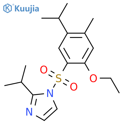 1-2-ethoxy-4-methyl-5-(propan-2-yl)benzenesulfonyl-2-(propan-2-yl)-1H-imidazole structure