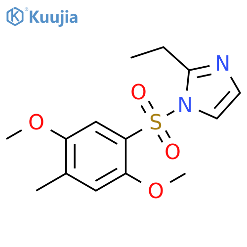 1-(2,5-dimethoxy-4-methylbenzenesulfonyl)-2-ethyl-1H-imidazole structure