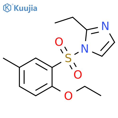 1-(2-ethoxy-5-methylbenzenesulfonyl)-2-ethyl-1H-imidazole structure