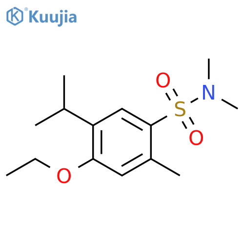 4-ethoxy-N,N,2-trimethyl-5-(propan-2-yl)benzene-1-sulfonamide structure