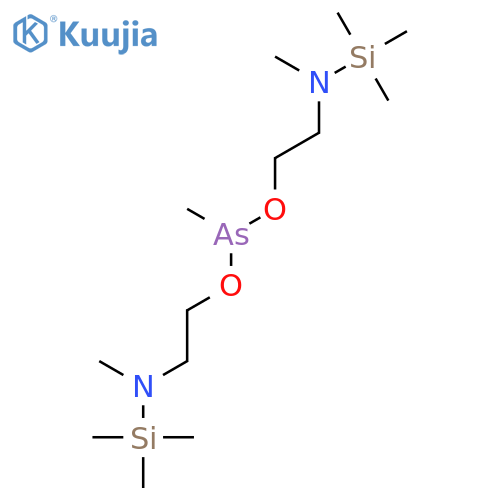 Arsonous acid, methyl-, bis[2-[methyl(trimethylsilyl)amino]ethyl] ester structure